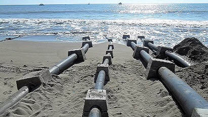 High density polyethelyne (HDPE) pipe for Massive Desalination Plant project