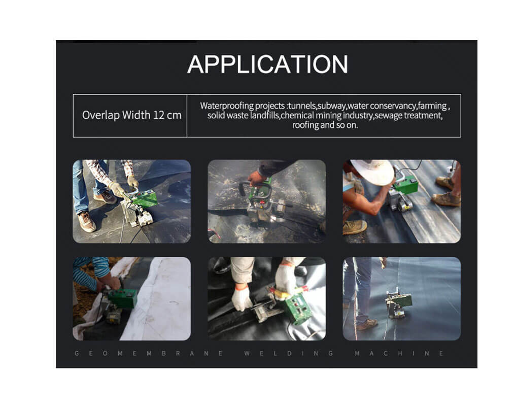 HDPE Hot Wedge Welding Machine BGT-GM Serie for HDPE Geomembrane, PE/PP and other plastic material