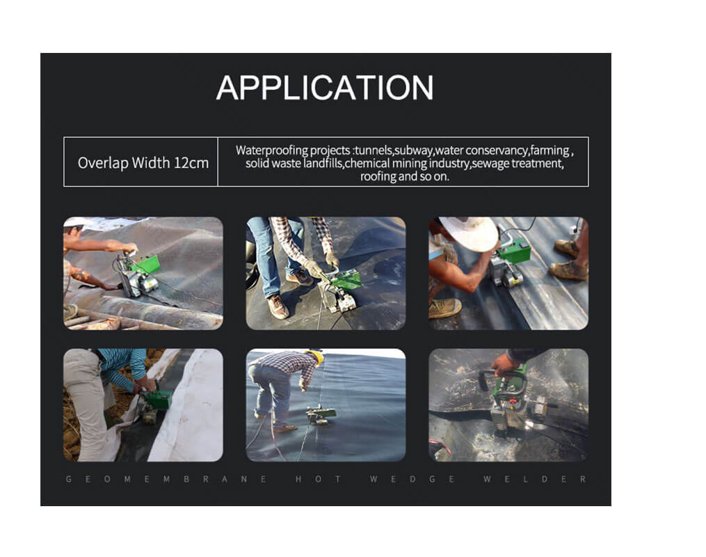 Geomembrane Welding Machine BGT-900 Series for HDPE Geomembrane, PE/PP and other plastic material