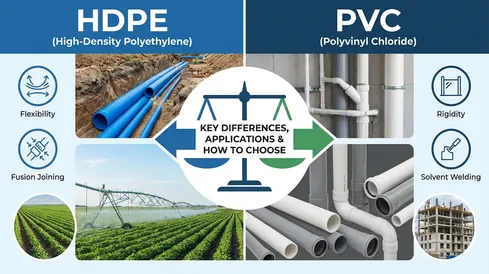 HDPE vs PVC Pipes: Key Differences, Applications & How to Choose