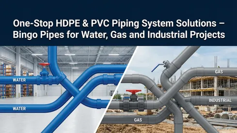 One-Stop HDPE & PVC Piping System Solutions – Bingo Pipes for Water, Gas and Industrial Projects