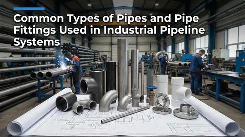 Common Types of Pipes and Pipe Fittings Used in Industrial Pipeline Systems