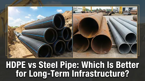 HDPE vs Steel Pipe Which Is Better for Long-Term Infrastructure